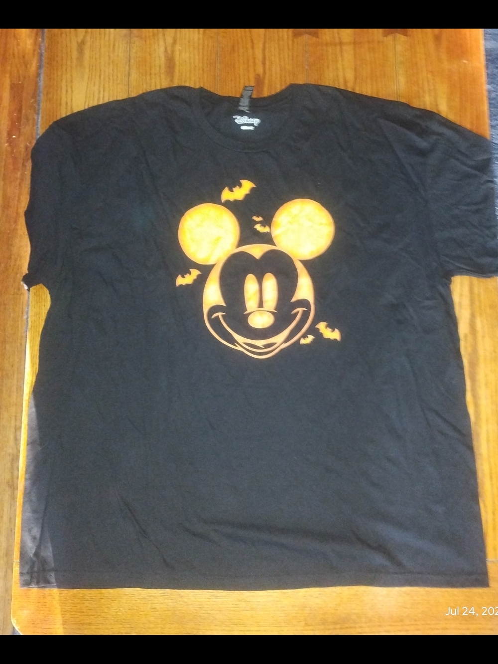 Disney Halloween Mickey Mouse Size 3XL Black Tee